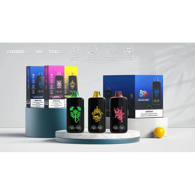 Viileä kiilto led vape maaginen 20000